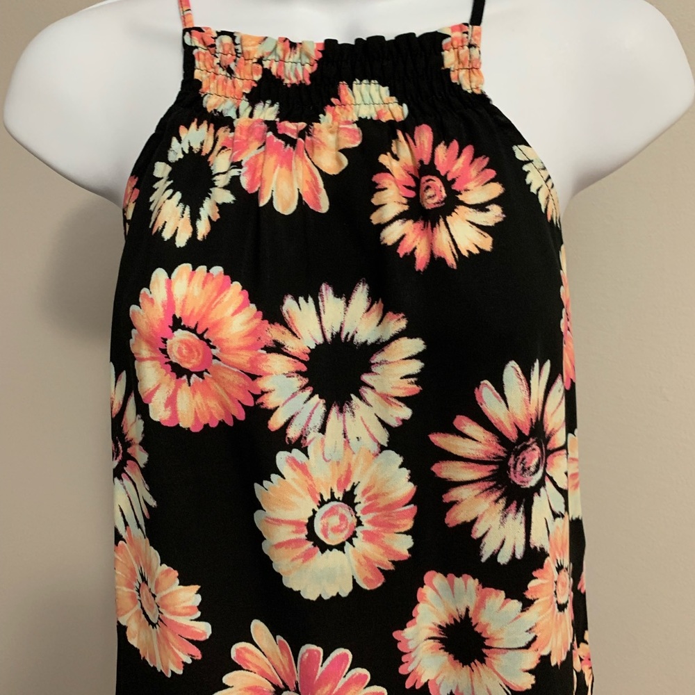 No Boundaries Neon Floral Tank
